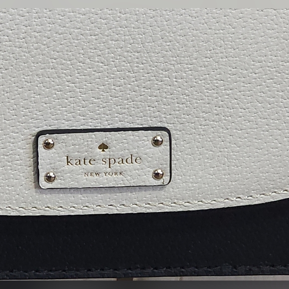Kate Spade Grove Street Leather Crossbody - black & white - Picture 5 of 10